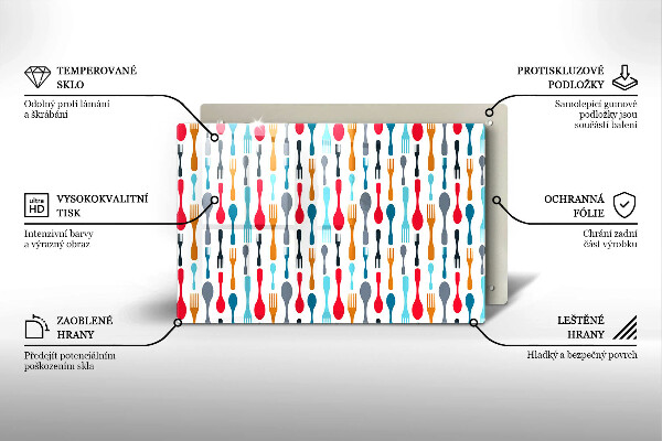 Protège plaque de cuisson Illustration de cuillère