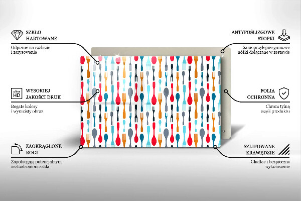 Protège plaque de cuisson Illustration de cuillère