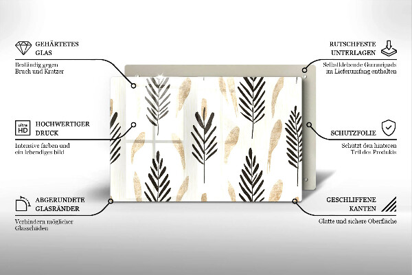 Protège plaque de cuisson Plantes bohèmes