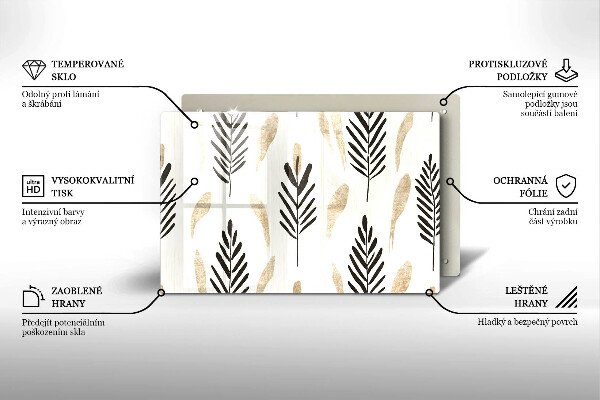 Protège plaque de cuisson Plantes bohèmes