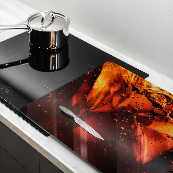 Protège plaque de cuisson Boisson au cola avec de la glace