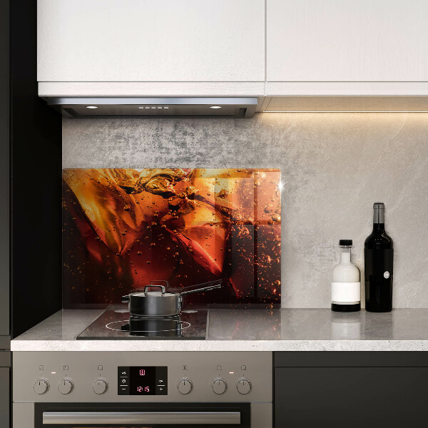 Protège plaque de cuisson Boisson au cola avec de la glace