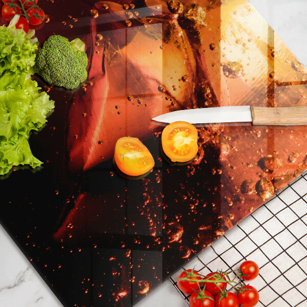 Protège plaque de cuisson Boisson au cola avec de la glace