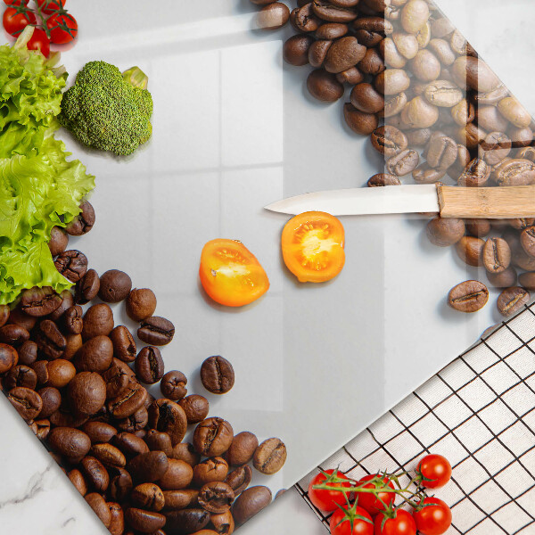 Protège plaque de cuisson Grains de café