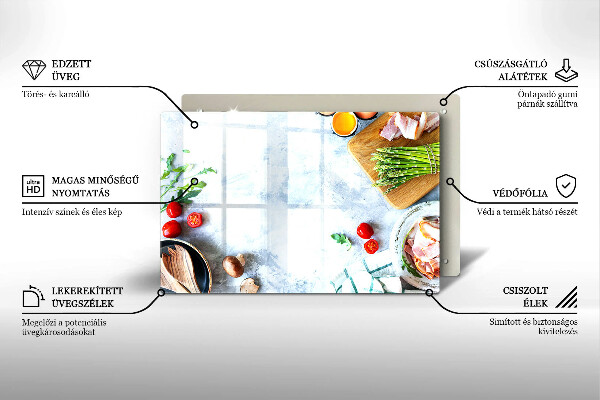 Protège plaque de cuisson Ingrédients en cuisine