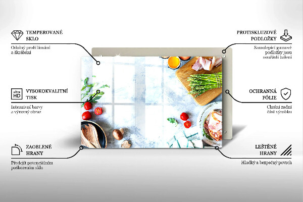 Protège plaque de cuisson Ingrédients en cuisine