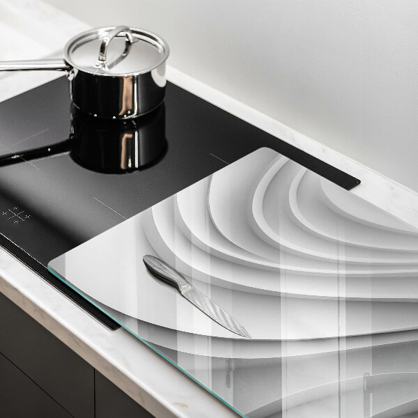 Protège plaque de cuisson Lignes géométriques