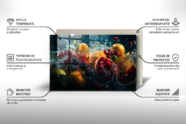 Protège plaque de cuisson Fruits dans l'eau