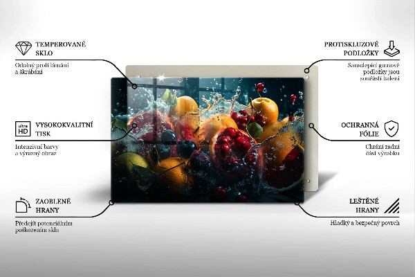 Protège plaque de cuisson Fruits dans l'eau