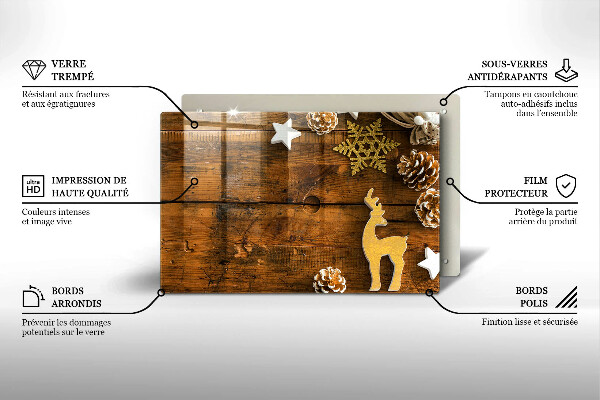 Protège plaque de cuisson décorations de Noël