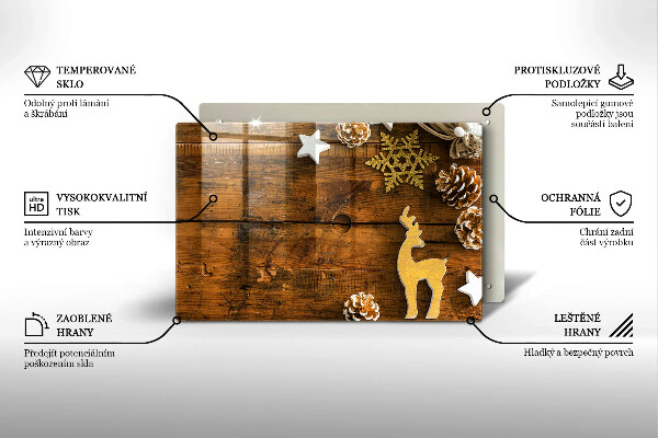 Protège plaque de cuisson décorations de Noël