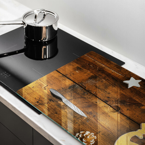 Protège plaque de cuisson décorations de Noël