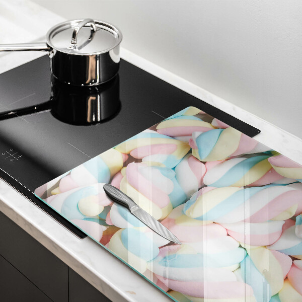 Protège plaque de cuisson Guimauves colorées