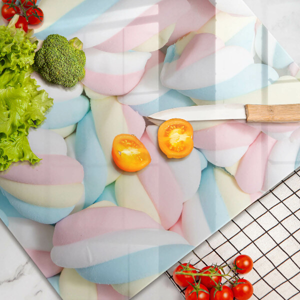 Protège plaque de cuisson Guimauves colorées