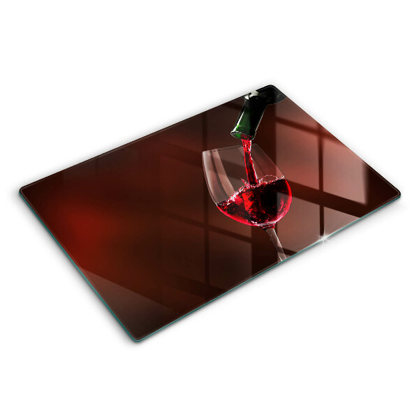 Protège plaque de cuisson Un verre de vin