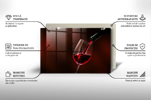 Protège plaque de cuisson Un verre de vin