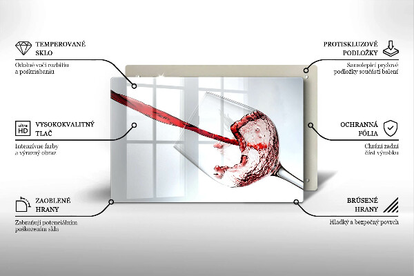 Protège plaque de cuisson Vin rouge