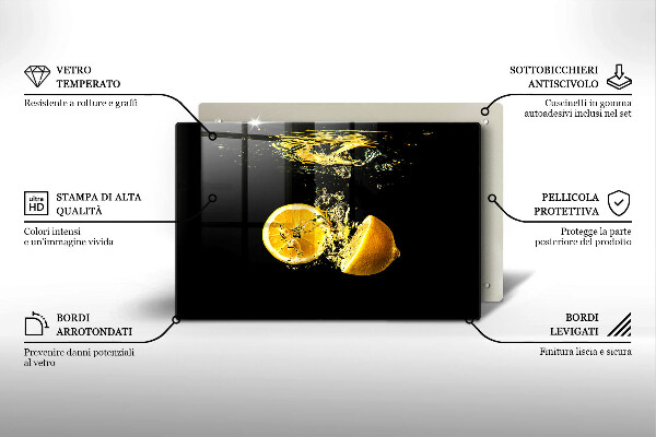 Protège plaque de cuisson Fruit de citron juteux