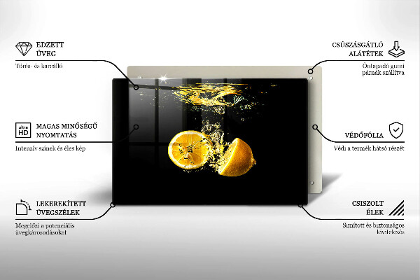 Protège plaque de cuisson Fruit de citron juteux