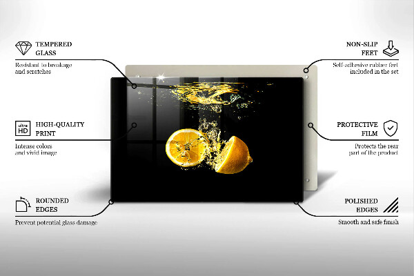 Protège plaque de cuisson Fruit de citron juteux