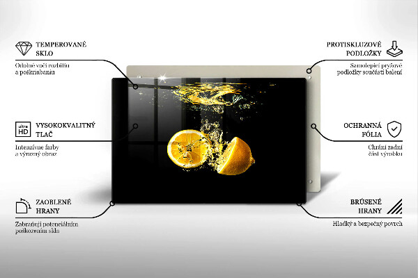 Protège plaque de cuisson Fruit de citron juteux