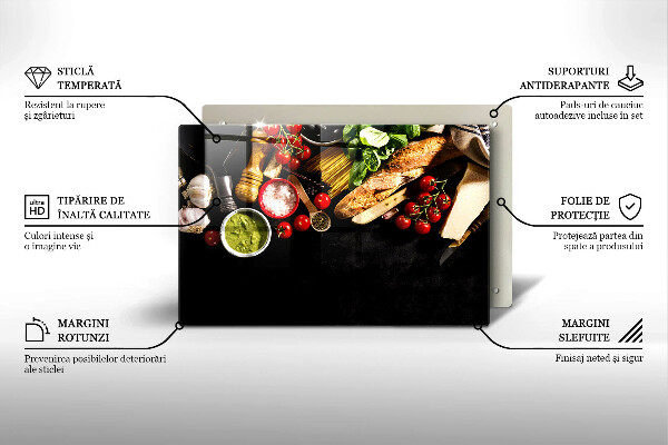 Protège plaque de cuisson Ingrédients et épices italiens