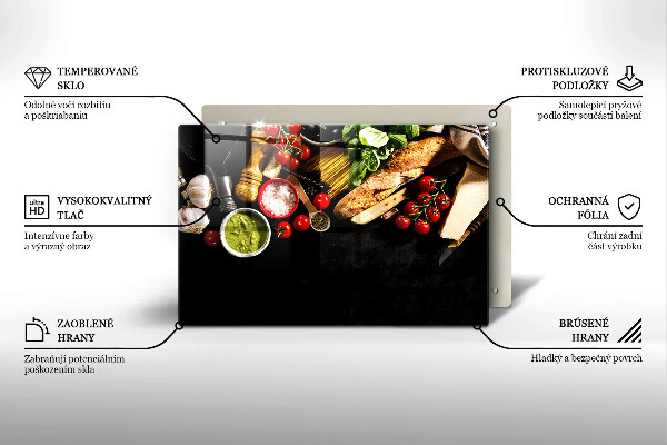 Protège plaque de cuisson Ingrédients et épices italiens