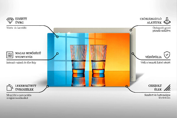 Protège plaque de cuisson Deux verres d'eau