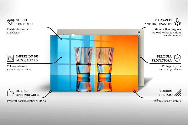 Protège plaque de cuisson Deux verres d'eau