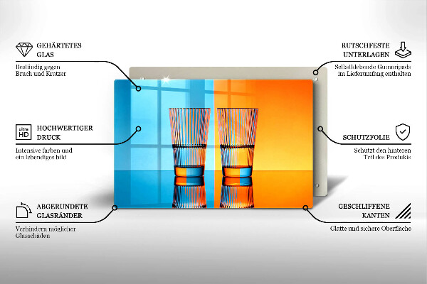 Protège plaque de cuisson Deux verres d'eau