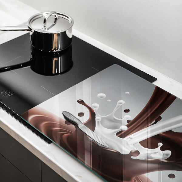Protège plaque de cuisson Lait et chocolat
