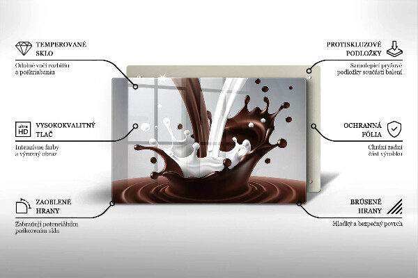 Protège plaque de cuisson Lait et chocolat