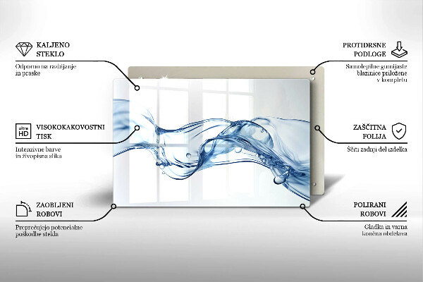 Protège plaque de cuisson Eau cristalline