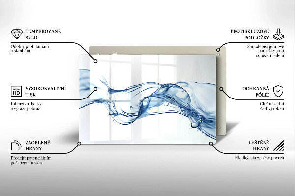 Protège plaque de cuisson Eau cristalline