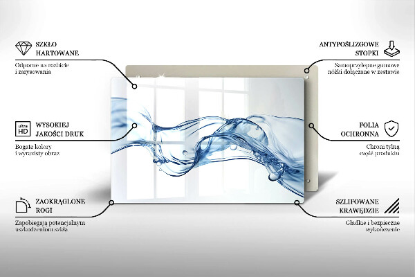 Protège plaque de cuisson Eau cristalline