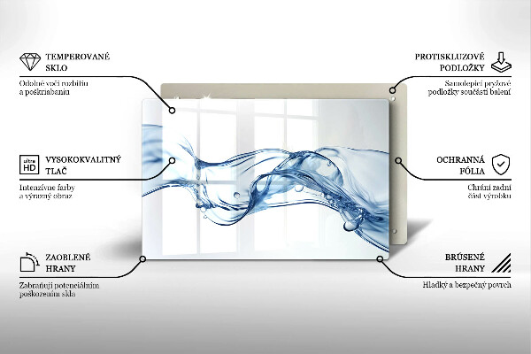 Protège plaque de cuisson Eau cristalline
