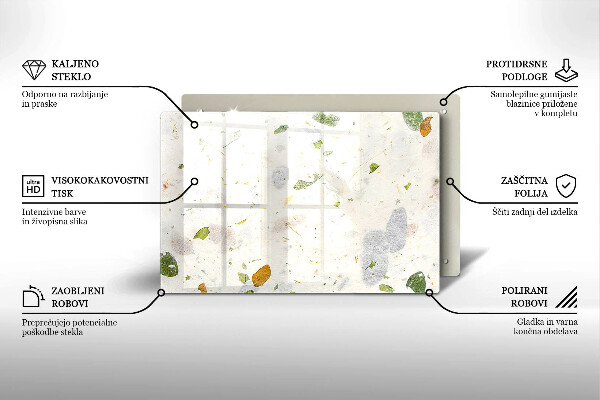 Protège plaque de cuisson Feuilles tombantes