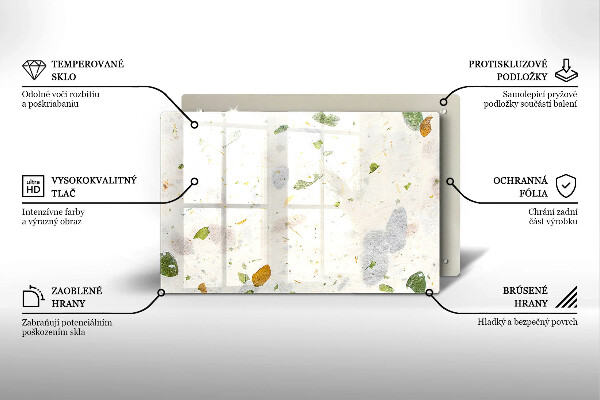 Protège plaque de cuisson Feuilles tombantes