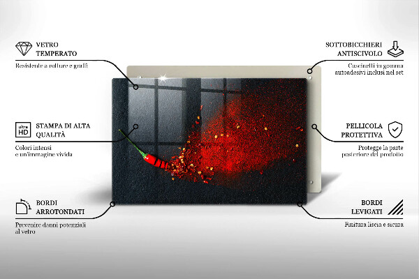 Protège plaque de cuisson Piment