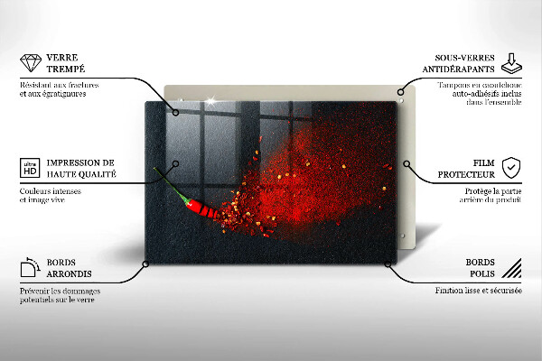 Protège plaque de cuisson Piment