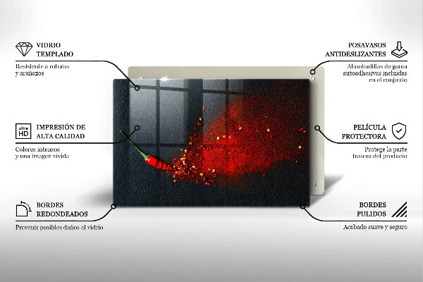 Protège plaque de cuisson Piment