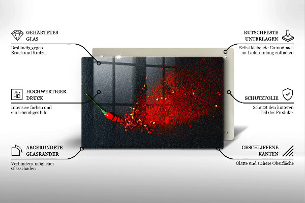 Protège plaque de cuisson Piment