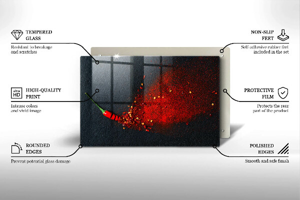 Protège plaque de cuisson Piment