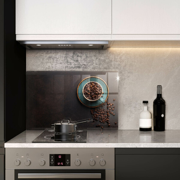 Protection pour plaque de cuisson Une tasse de grains de café