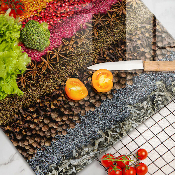 Protection pour plaque de cuisson Épices colorées