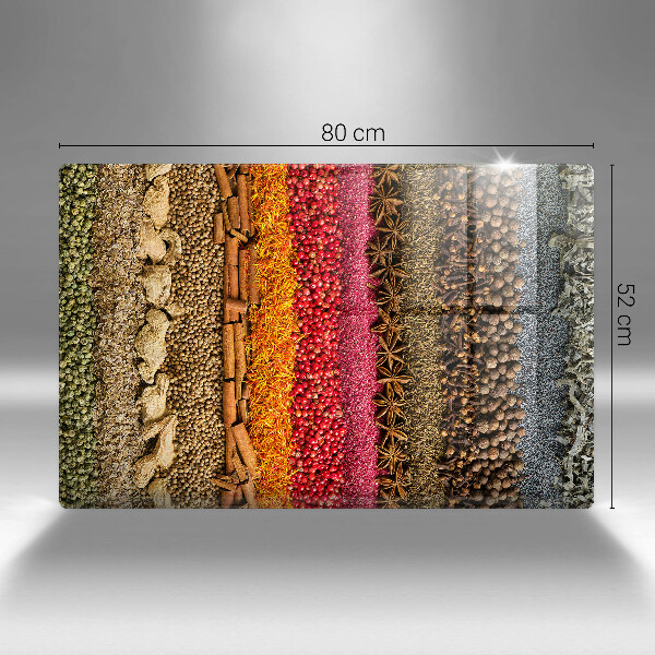 Protection pour plaque de cuisson Épices colorées