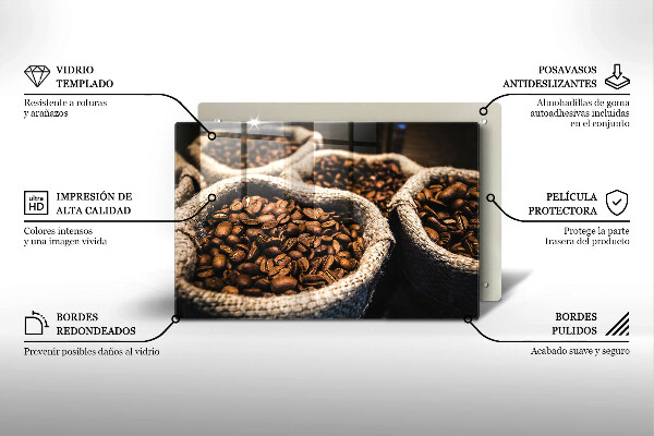 Protection pour plaque de cuisson Sacs de grains de café