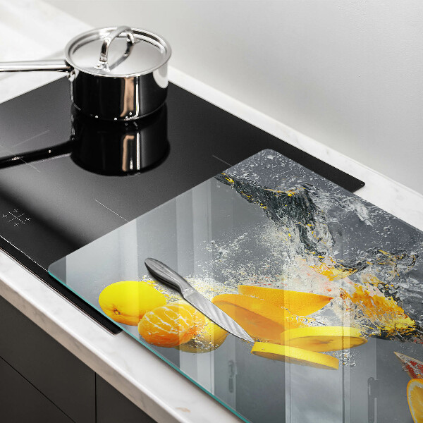 Protection pour plaque de cuisson Citrons dans l'eau