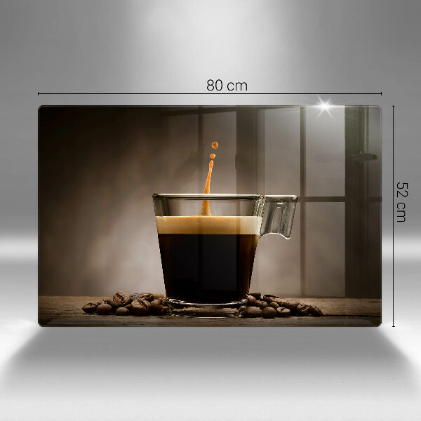 Protection pour plaque de cuisson Verre et grains de café