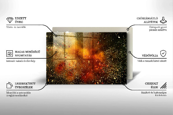 Protection pour plaque de cuisson Épices colorées